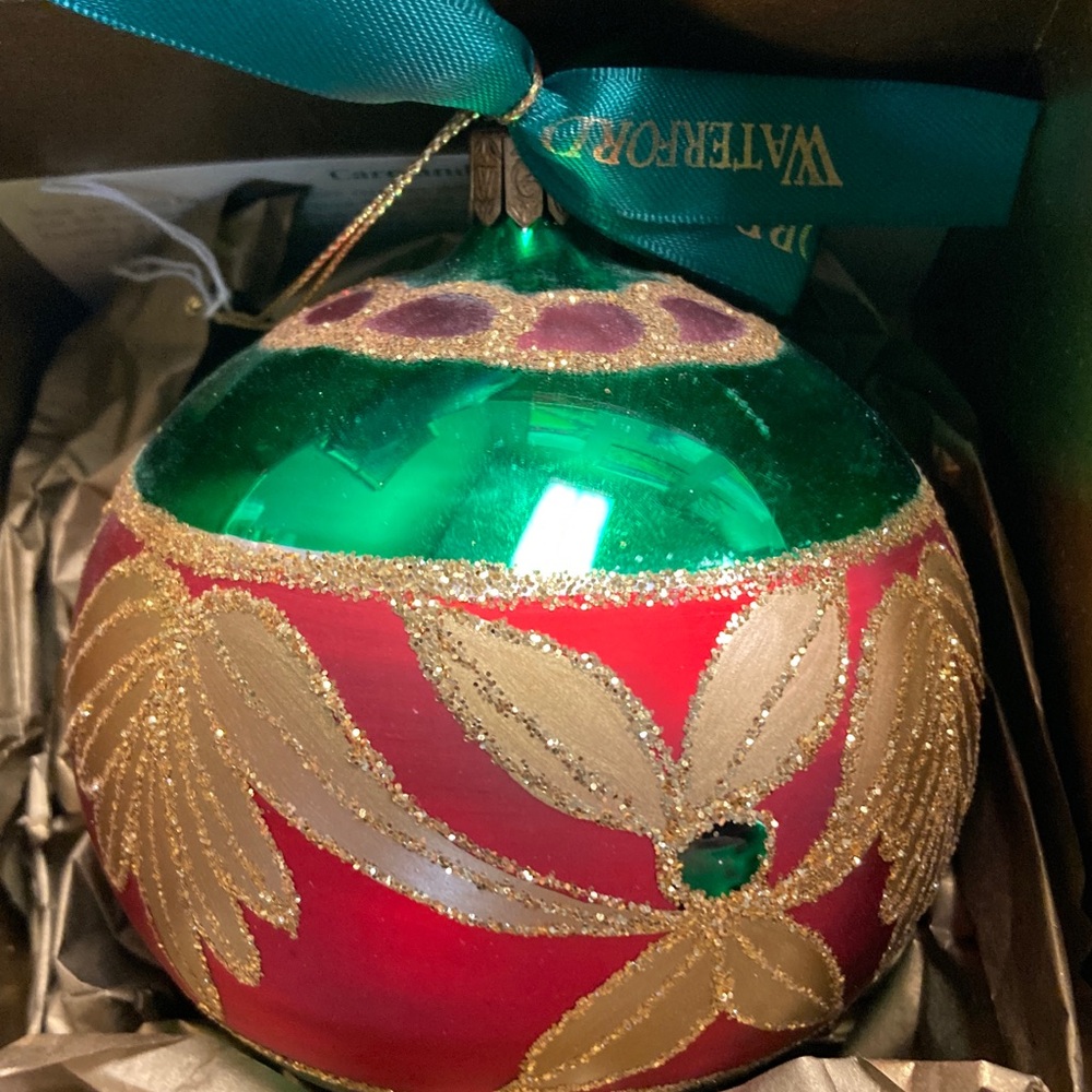 Waterford Holiday Heirloom Festive Ball Ornament